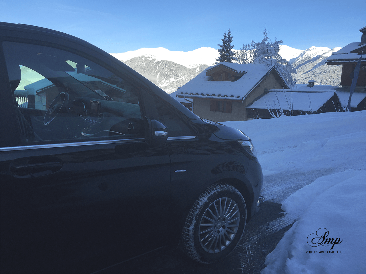 Classe-V-Neige Chauffeur privé Courchevel